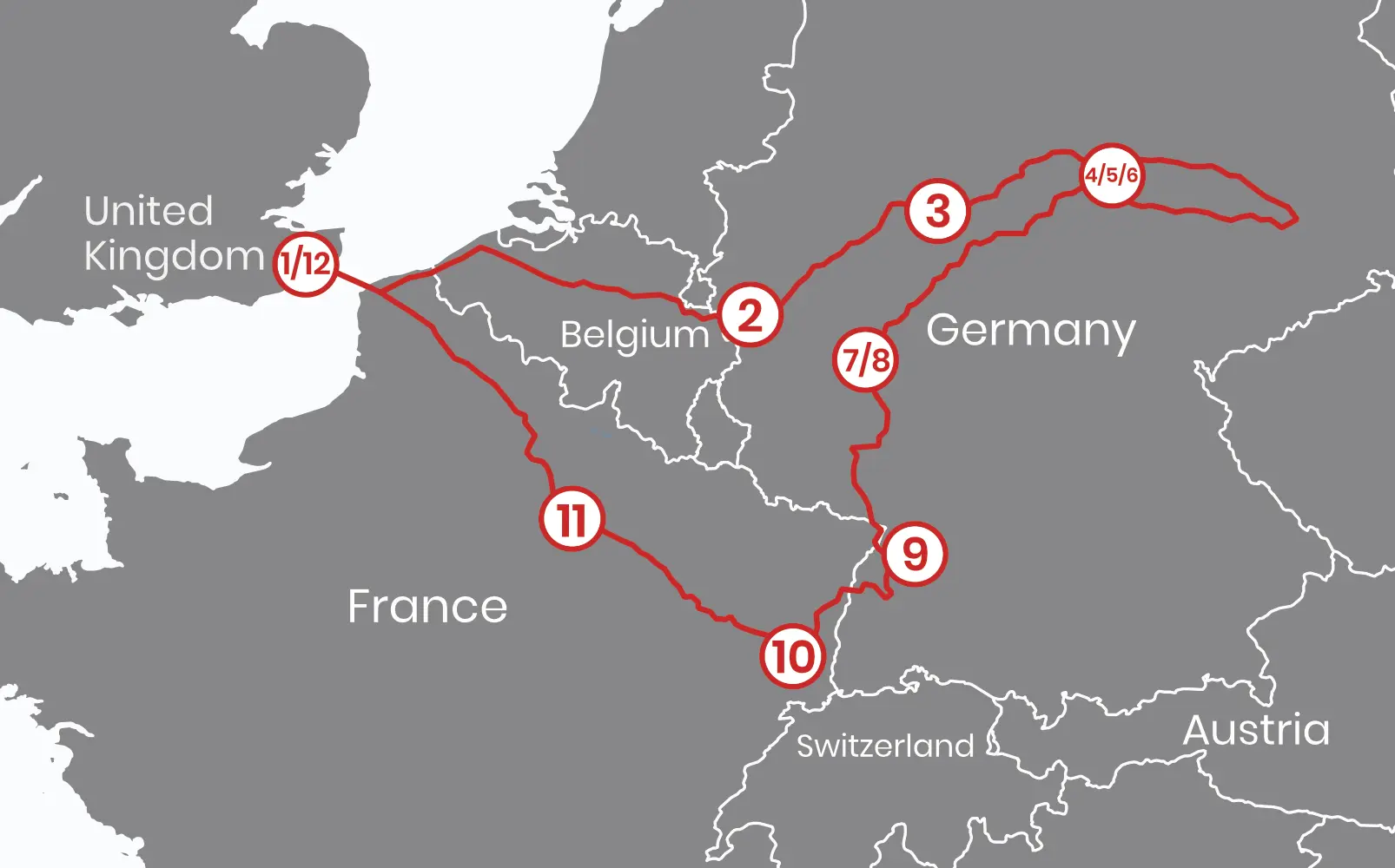 Harz Mountains 2025 Route Map